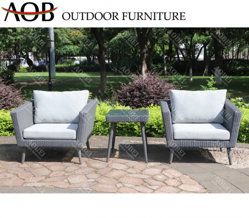 aobei aob outdoor garden hotel patio 3 pcs rattan wicker chair table furniture set