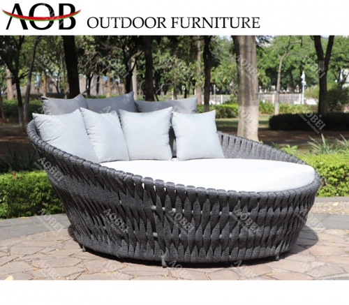 AOB AOBEI outdoor garden hotel hotel rope weaving round sofabed sunbed daybed