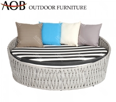 aobei aob outdoor garden resort hotel beach seaside rope weaving round daybed