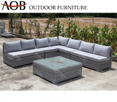 aobei aob outdoor garden hotel home rattan wicker corner sofa lounge