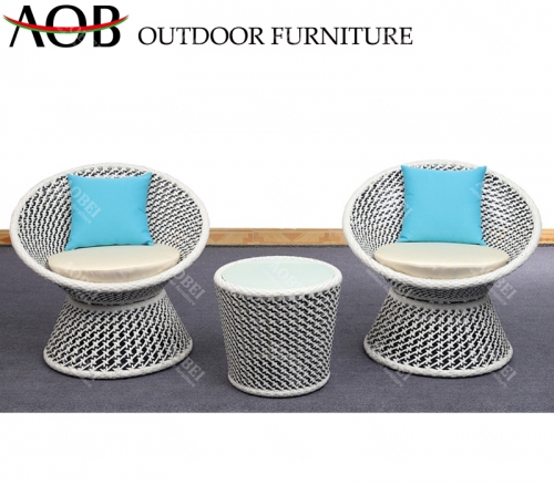 aobei aob outdoor garden home deck rattan wicker balcony sets with swivel base