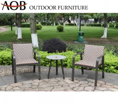 aobei aob outdoor garden rattan wicker terrace balcony pattern weaving chair