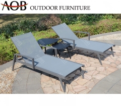 aobei aob outdoor garden hotel resort textilene sunbed sun lounger