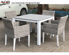 aobei aob outdoor rattan dining set with square table