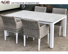 aobei aob outdoor rattan dining set with square table