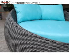 aobei aob hotel outdoor garden rattan wicker furniture round daybed