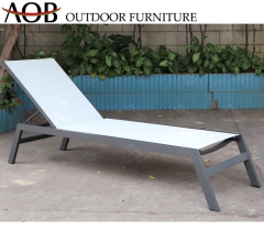 aobei outdoor garden exterior hotel resort furniture textilene sun lounger sunbed