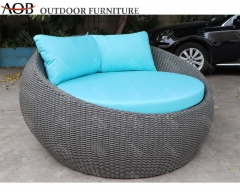 aobei aob hotel outdoor garden rattan wicker furniture round daybed