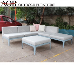 aob aobei outdoor hotel garden patio corner armless sofa lounge set