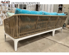 aobei aob patio outdoor rope weaving corner sofa set